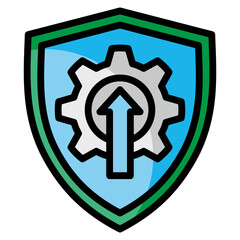 Security Patch  Icon Element For Design