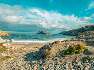 Fototapeta premium cliffs at the sea Spain