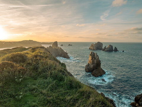 sunset over the sea
