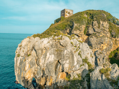 Castle on the edge of a cliff, Spain