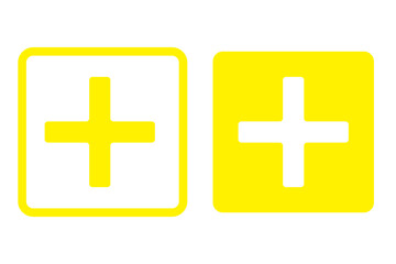 Fototapeta premium Fist aid vector icon on white background. Emergency symbol. Ambulance green sign.