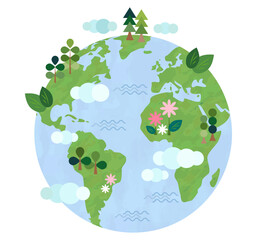 地球のイラスト
