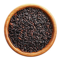 black rice in a wooden