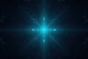 Fototapeta premium Teal Light Burst Abstract Background