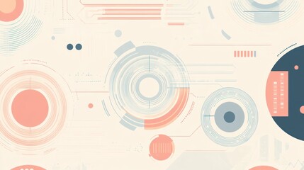 Obraz premium Abstract digital interface design, futuristic user interface, technology background, graphic wallpaper, for web, app or mobile, stock photo