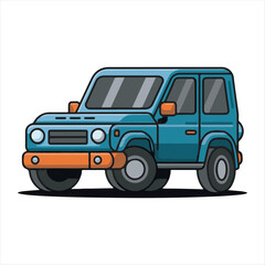 Modern SUV Car Vector Illustration
Flat Design Blue SUV Car,Stylish Off-Road Vehicle Vector,Cartoon Style SUV Car Clipart,Blue SUV Car Side View Vector,Minimalist Car Illustration for Design