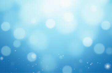 Obraz premium Abstract Blue Bokeh Background with Glimmering Particles