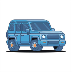 Modern SUV Car Vector Illustration
Flat Design Blue SUV Car,Stylish Off-Road Vehicle Vector,Cartoon Style SUV Car Clipart,Blue SUV Car Side View Vector,Minimalist Car Illustration for Design