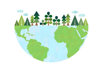 地球のイメージイラスト
