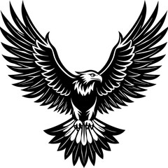  Majestic Eagle Silhouette with Soaring Aerial Grace