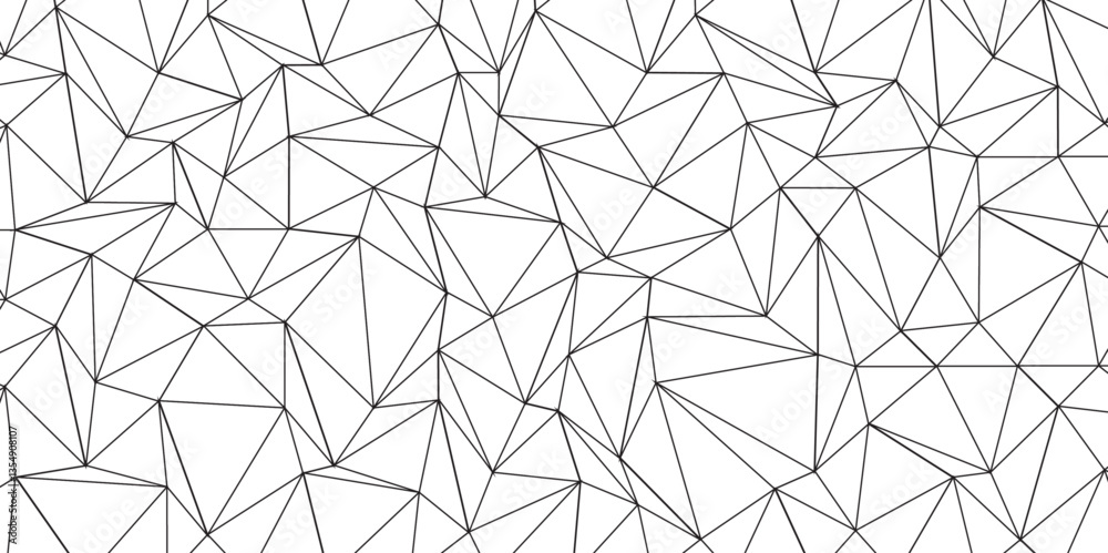 Poster Abstract low poly geometric triangle grid background. Mockup isolated on white background. Retro of geometric shapes. Stock vector technology graphic web design wallpaper template, vector illustration