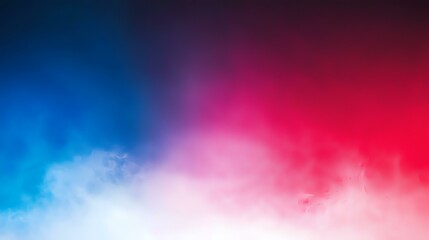 Obraz premium Vibrant gradient background with ethereal clouds blending from deep blue to hot pink, creating dramatic atmospheric effect for modern design projects.