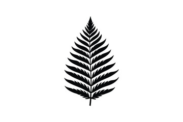 Silhouette design of a cluster of a fern leaf vector art illustration.eps