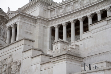 A vibrant, panoramic view of Piazza Venezia, one of Rome's most iconic squares. 