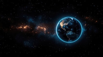 Fototapeta premium Earth in the cosmos