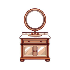 A sleek, modern bathroom vanity featuring a luxurious marble countertop; showcasing elegant chrome fixtures and minimalist design.