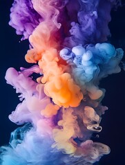 Vibrant fluid motion in an abstract color explosion. long_title:Captivating swirls of shimmering, iridescent colors dance and flow in a