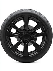 Obraz premium PNG Black car vehicle wheel white background