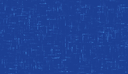Blue Game glitch background, vector pattern disrupted lines, dots and digital pixelated noise that emulate visual disruption or glitch effect in video games or digital media.