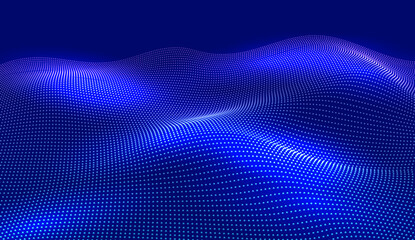 Cyber Big Data Flow Particles Bokeh. Digital Neural Network. Digital Communication. Science Technology Presentation Vector. Concept of AI Artificial Intelligence Technology Machine Deep Learning