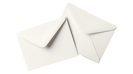 Letterhead and envelope set with blank templates, isolated on a white background.