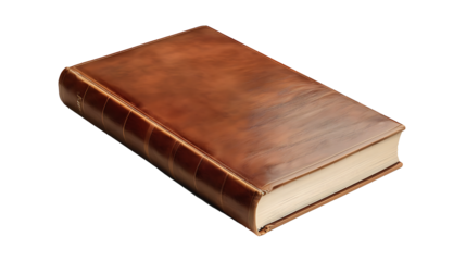 Book cover mockup with editable spine and front, isolated on a white background