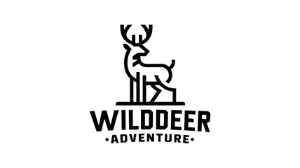 WildDeer Adventure - Bold Logo for Outdoor, Wildlife, and Adventure Brands