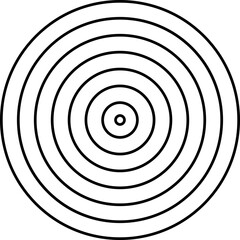 Abstract Minimalist Lined Shape