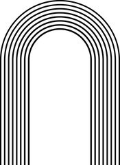 Fototapeta premium Abstract Minimalist Lined Shape