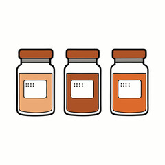 several spice jars with clear labels