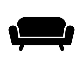 Couch Silhouette. Sofa silhouette. Vector.