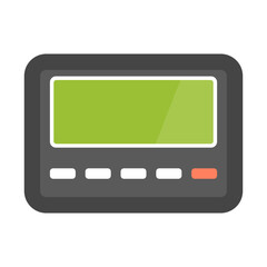 Simple pager device icon. Vector.