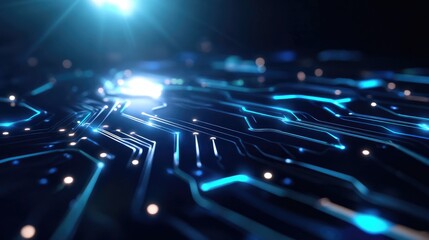 Futuristic Circuit Board Technology Background