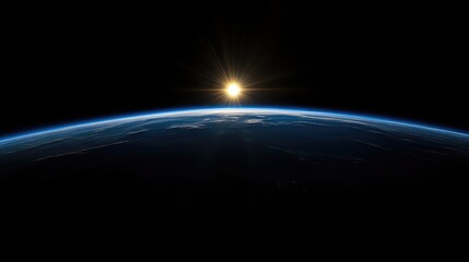 Earth rising, sunlit (1)