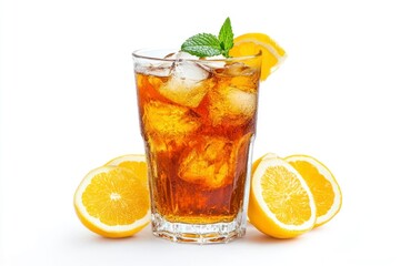 Iced Tea with Lemon and Mint for a Refreshing Drink