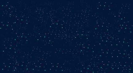 Glitters with multi color for decoration, greetings, texture, flyer, futuristic, poster, banner | Abstract multi geometric shape glitters with blue-cyan color | Creative luxury vector design