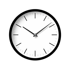 Simple White Wall Clock
