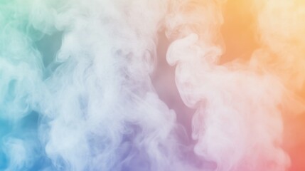 Naklejka premium Abstract image features diffused smoke with a gradient of colors