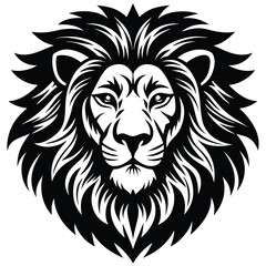 Lion Head vector isolated on white background