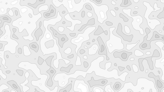 Topographic map pattern outlines isolated on white background 4k animated video