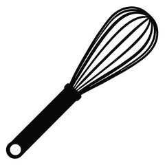 Obraz premium Straight whisk vector isolated on white background