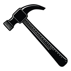 Hammer vector isolated on white background