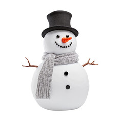  snow man cut- on transparent background