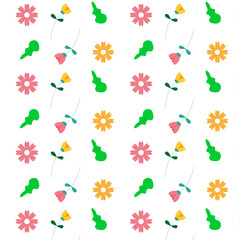 Background of floral pattern vector