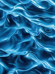 Obraz premium Abstract blue color water wave pattern backgrounds texture.