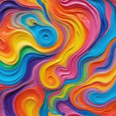 Obraz premium Dynamic Abstract with Flowing Forms