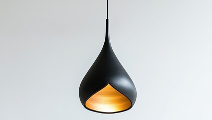 Modern pendant lamp with a teardrop shape