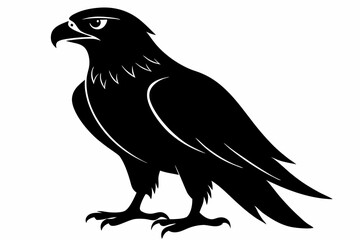 hawk silhouette black silhouette vector