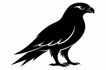 hawk silhouette black silhouette vector
