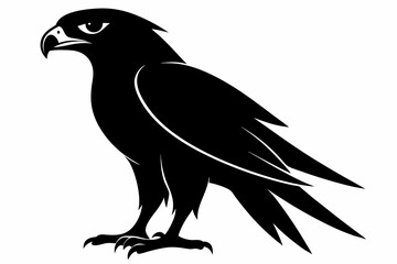 Obraz premium hawk silhouette black silhouette vector